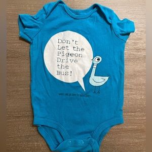 Out of Print Don’t Let the Pigeon Onesie Bodysuit in 6M  Good UC